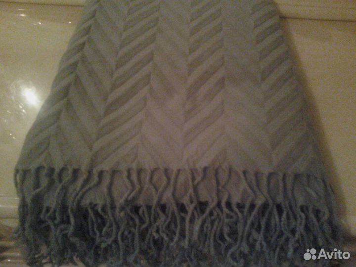 Плед с бахромой