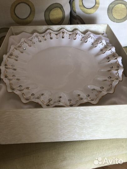 Блюдо для фруктов или торта, новое