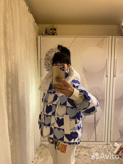 Пуховик на пуху женский