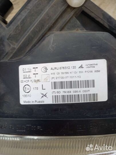 Фара левая priora 2