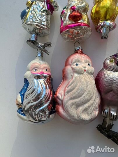 Елочные игрушки СССР на прищепке
