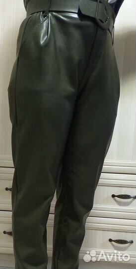 Брюки кожаные