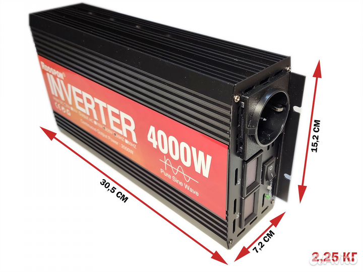 Преобразователь 12 220 4000 ватт, чистый синус