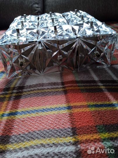 Люстра чешский хрусталь СССР