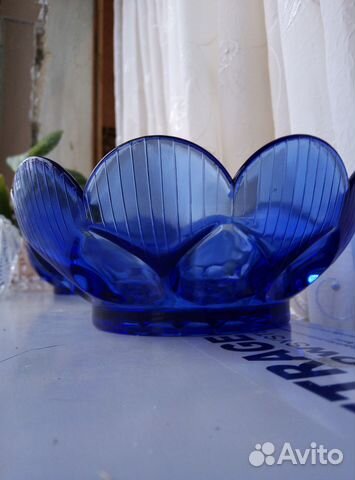 Салатники- синее стекло