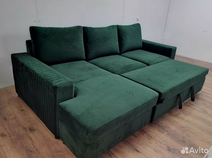Большой угловой диван / диван кровать