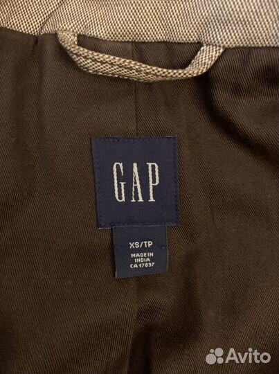 Хлопковая куртка женская gap mango xs, s