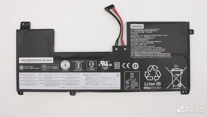 Аккумулятор новый Lenovo L17C4PG2 L18C4PG1