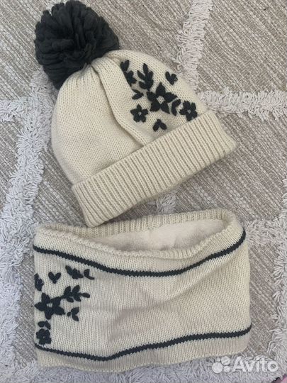 Шапка и снуд для девочки