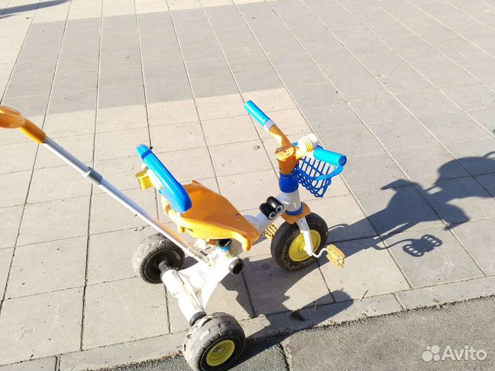 Детский велосипед с ручкой бу