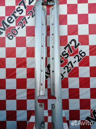 Комплект порогов короткая база Мерседес W220