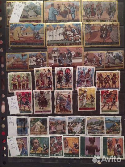 Почтовые марки разные страны