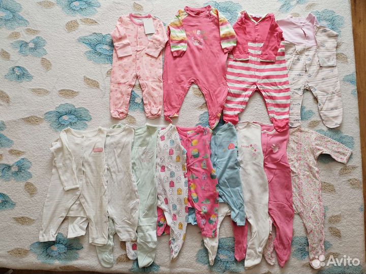 Импортная одежда для девочки р. 62 и 68 пакетом