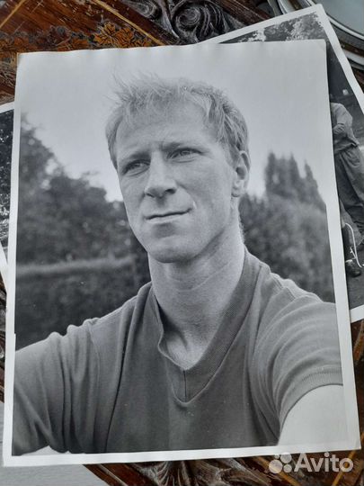 Фотография футболиста и трен. Джек Чарльтон/Англия