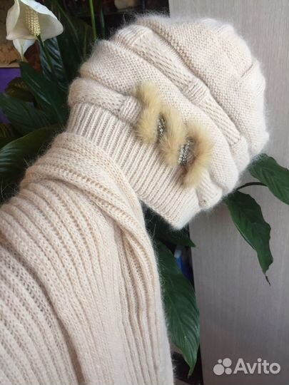 Комплект шапка и шарф