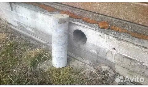 Алмазное сверление, бурение. Отдушины в бетоне