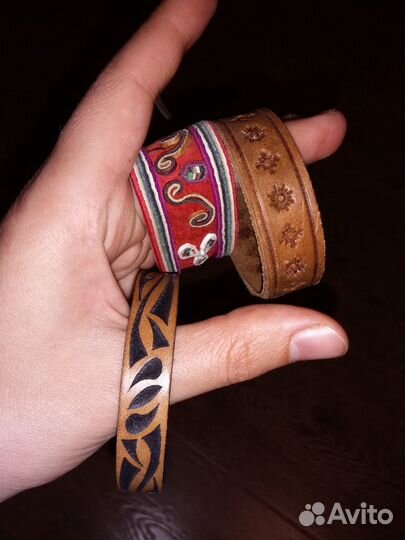 Браслеты кожаные