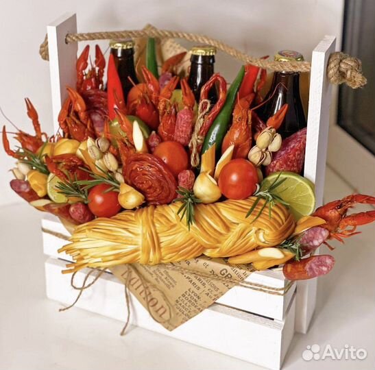 Букет из раков мужской букет подарок мужчине