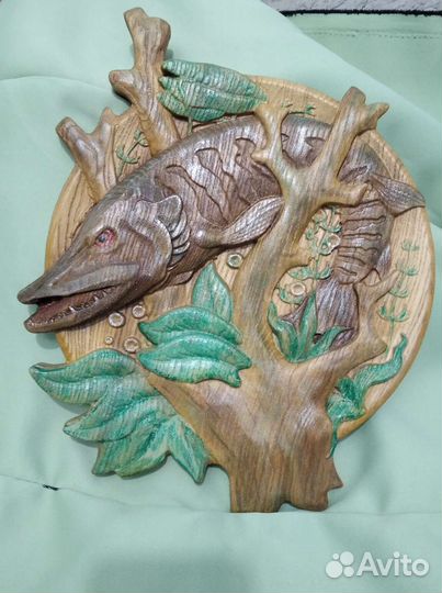 Объемное панно отличный подарок рыбаку