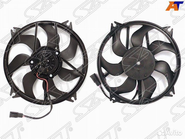 Мотор+вентилятор радиатора кондиц Peugeot 307