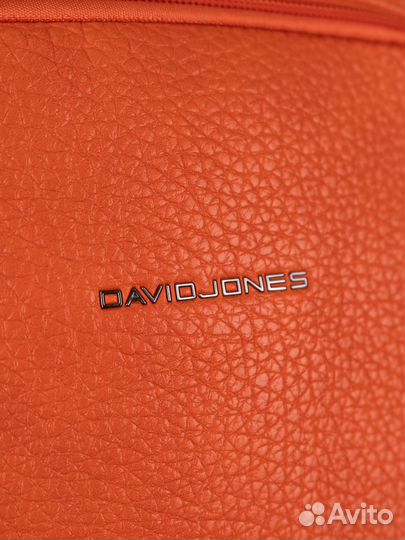 Оранжевый рюкзак David Jones 18л, экокожа