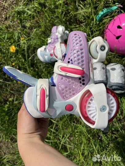 Ролики раздвижные (+комплект защиты)