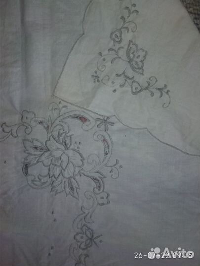 Скатерть, вышивка острова Мадейра