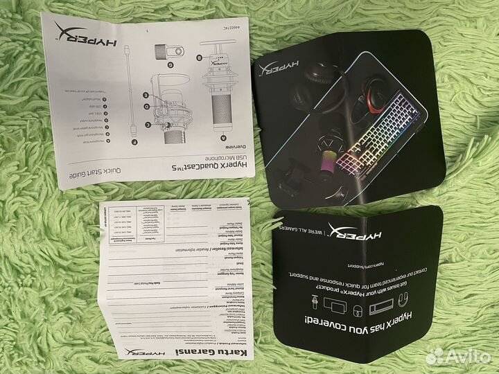 Микрофон HyperX QuadCast S белый