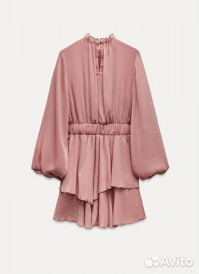 Платье с воланами zara