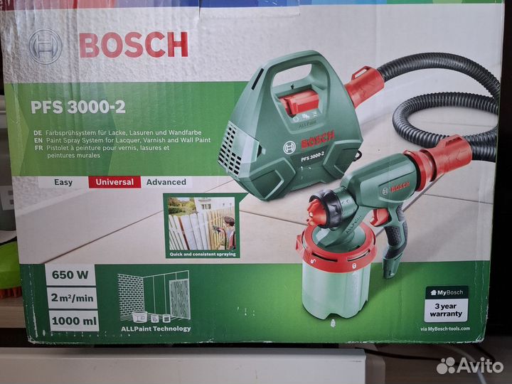Краскопульт электрический bosch