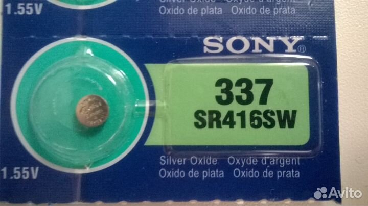 Батарейки для микронаушников 337(sr416sw) и 521