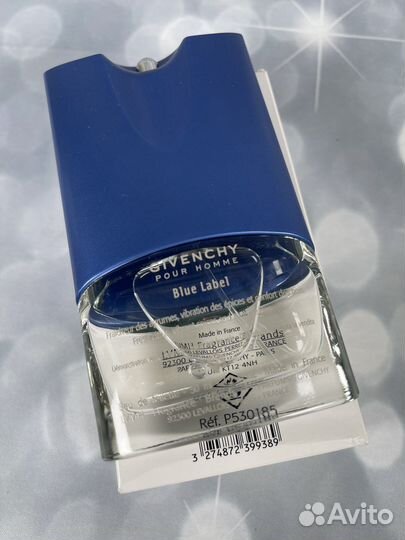 Givenchy Pour Homme Blue Label, Оригинал