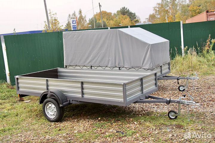 Прицеп для перевозки снегохода. Самосвальный тип к