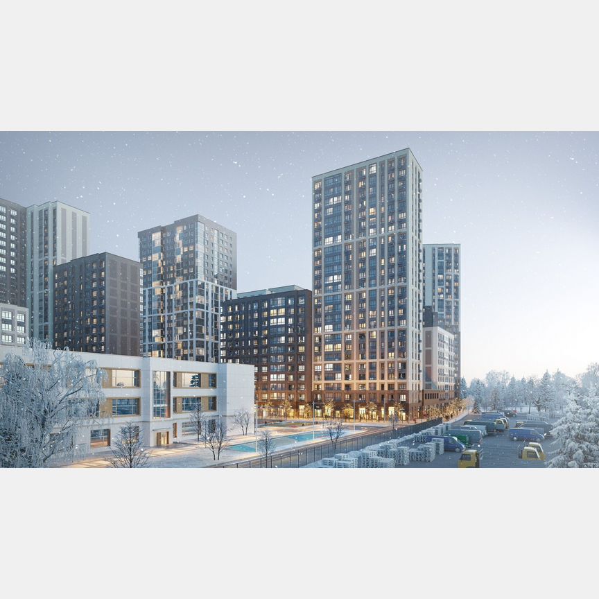 2-к. квартира, 51,1 м², 22/25 эт.