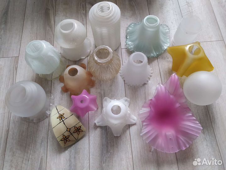 Плафоны для люстр СССР разные