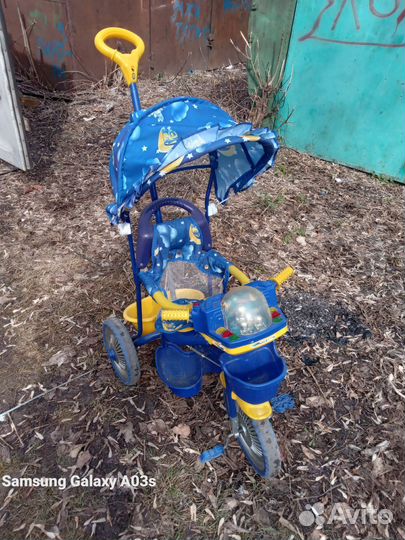 Велосипед с родительской ручкой