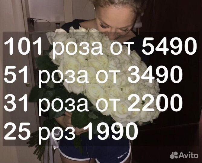 Цветы розы 101 роза