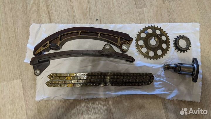 Комплект грм 4ZZ-FE. Corolla e120, 1,4