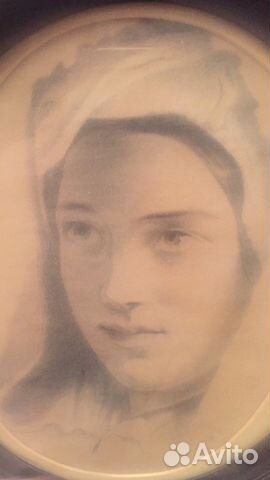 Антикварный старинный рисунок, карандаш, 1852 г