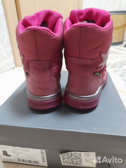 Ботинки зимние детские Ecco 28 размер