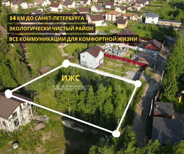 Участок 12,5 сот. (ИЖС)