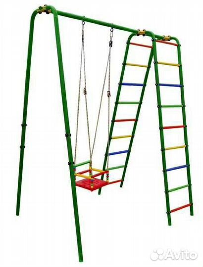 Уличный комплекс с качелями
