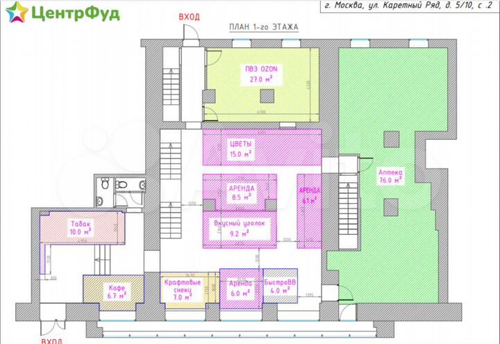 В гастрономе последняя площадь, 4.5 м²