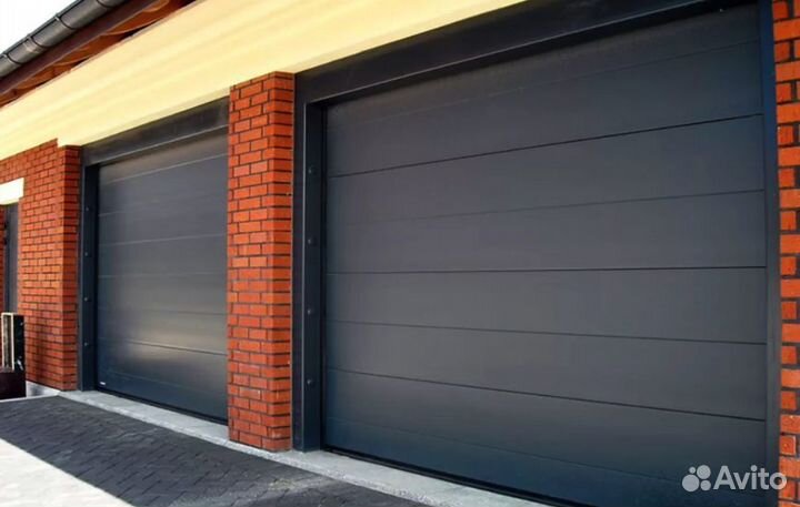 Гаражные секционные ворота сборка за 24-72 ч