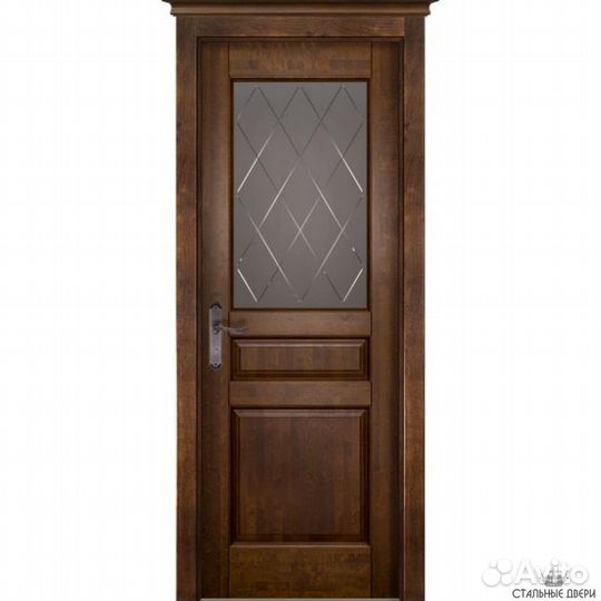 Дверь межкомнатная Валенсия Виларио массив ольхи