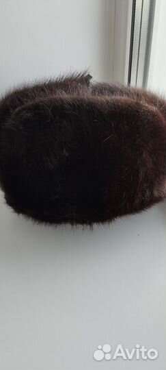 Норковая шапка мужская 56
