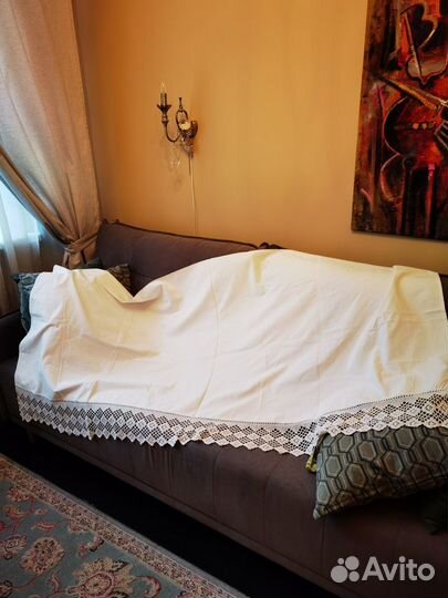 Самотканка с кружевом винтаж