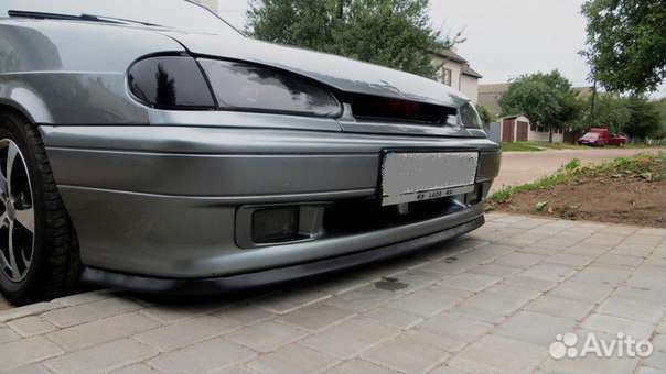 Губа на бампер samurai. Карбон, чёрная матовая