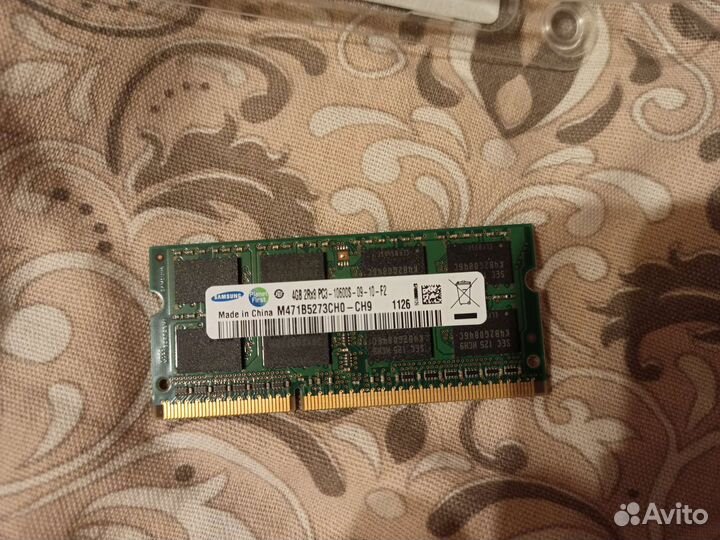 Оперативная память ddr3 для ноутбука 4gb