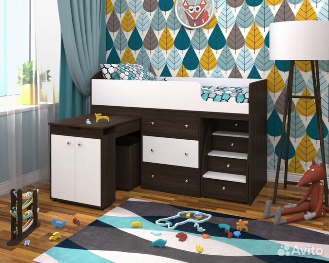 Кровать-чердак Малыш «Ярофф». Новая. Любые цвета